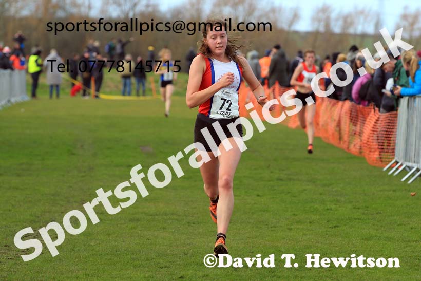 Womens under-20s 2022 Northern Cross Country Champs., Pontefract. Photo: David T. Hewitson/Sports for All Pics